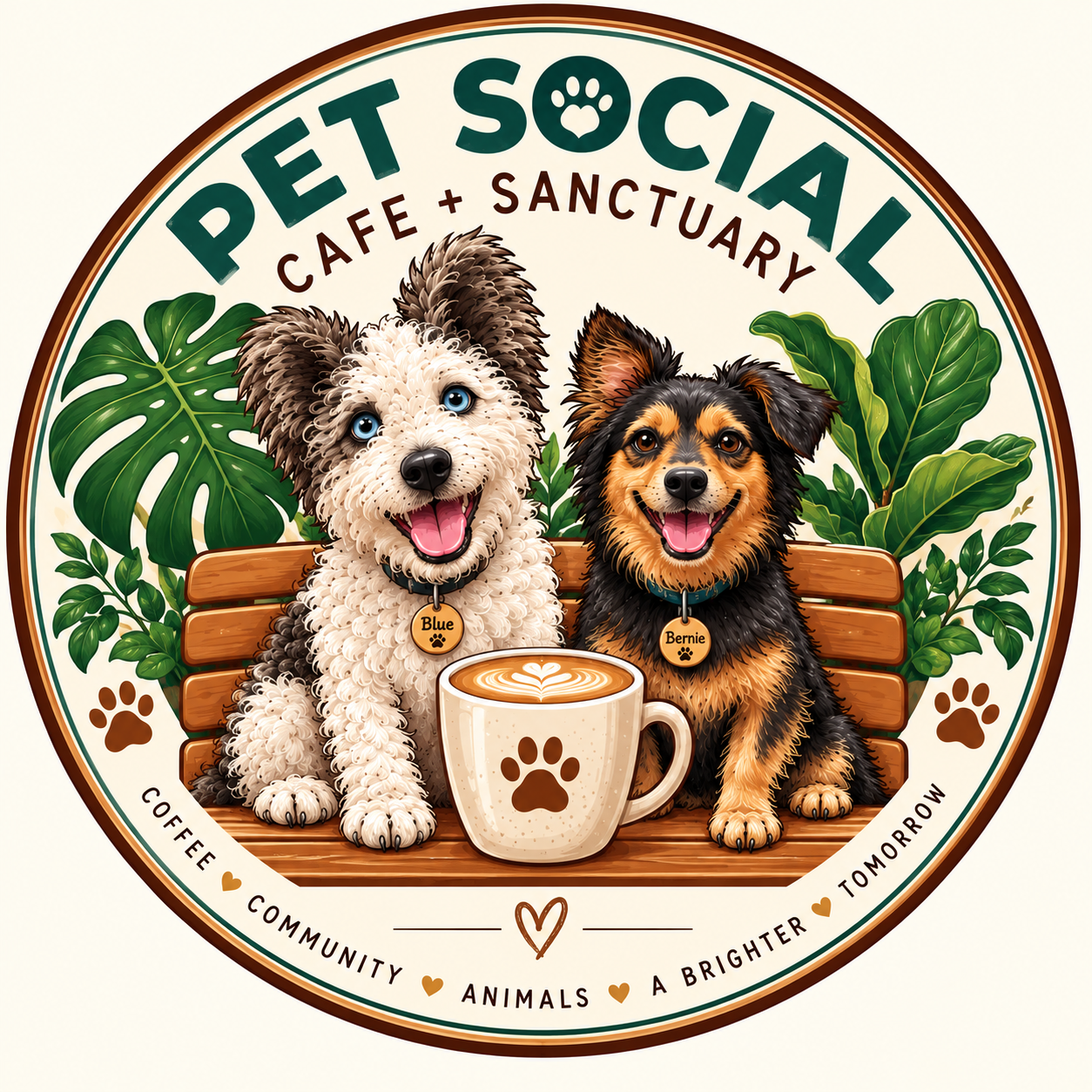 Pet Social Café + Sanctuary logo