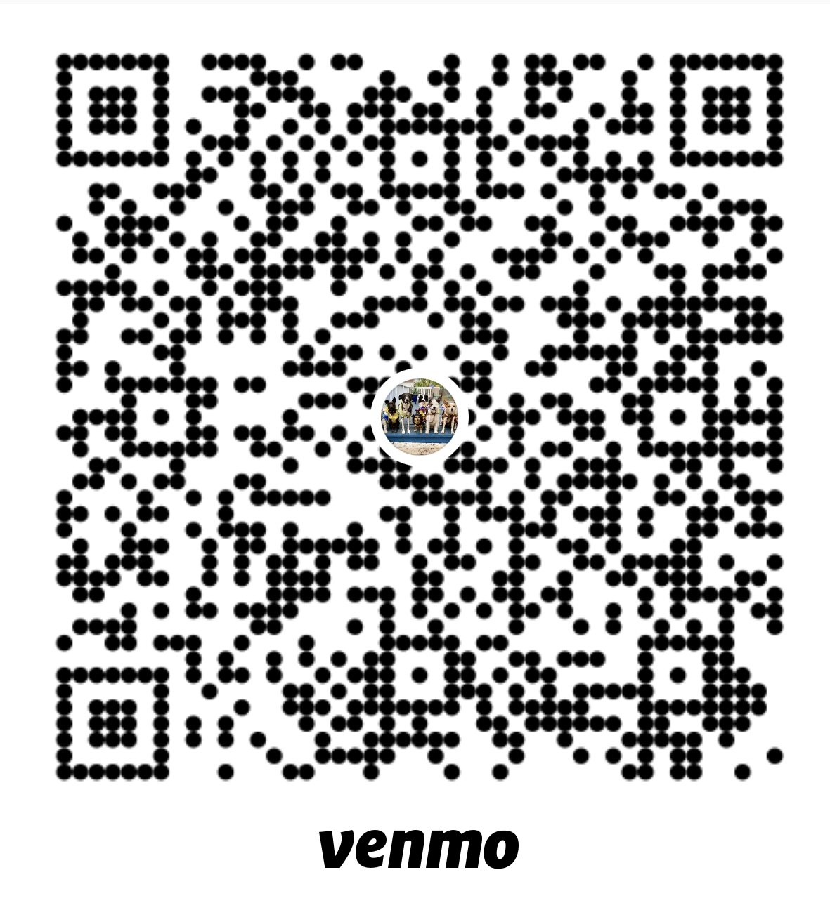 Pet Social Venmo donation QR code